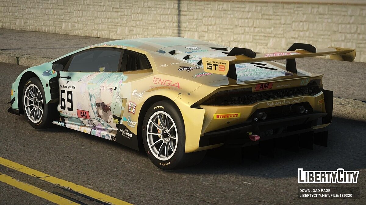 Скачать 2015 Lamborghini Huracan GT3 для GTA San Andreas