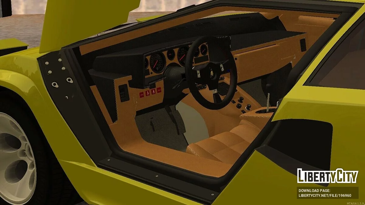 Lamborghini Countach 5000QV 1985 + CCD / GTA San Andreas