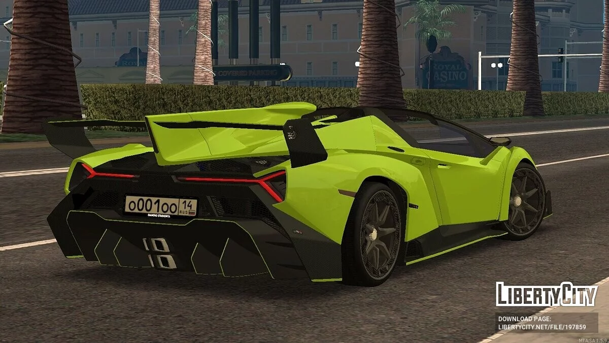 Lamborghini Veneno + CCD / GTA San Andreas