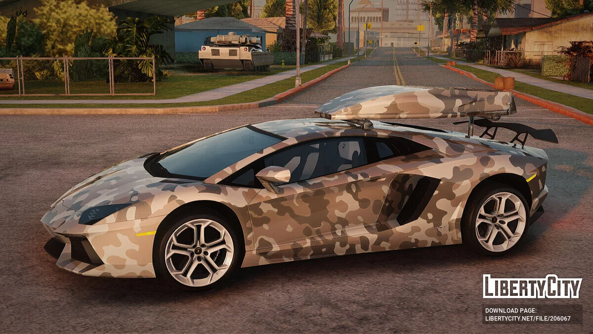 Lamborghini Aventador LP 700-4 Camouflage / GTA San Andreas