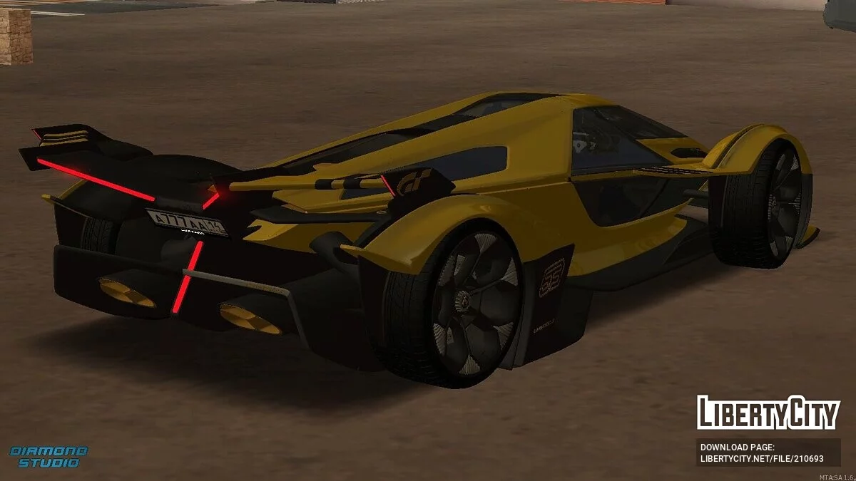 Lamborghini V12 Vision Gran Turismo + CCD / GTA San Andreas