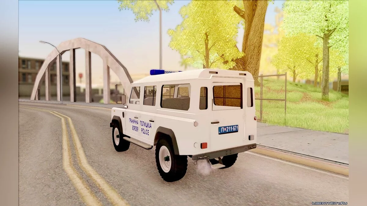 Land Rover Defender Serbian Police / GTA San Andreas