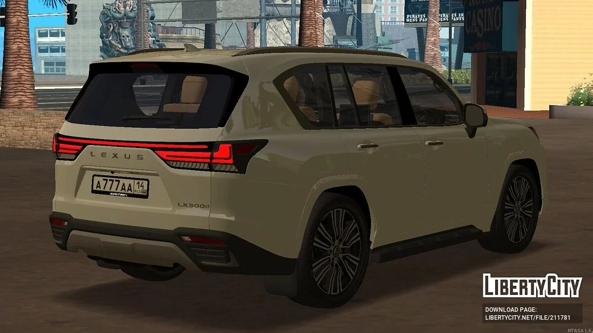 Lexus LX500D '23 + CCD / GTA San Andreas