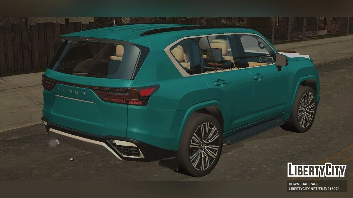 Lexus LX600 (только DFF) / GTA San Andreas