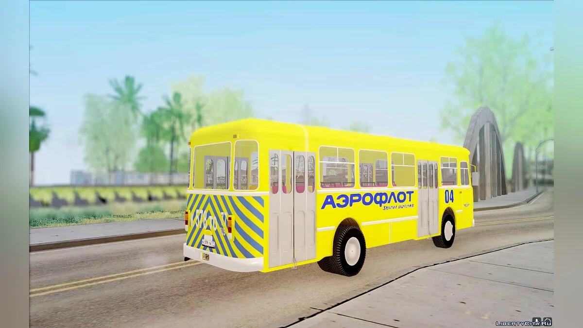 ЛиАЗ 677П Аэрофлот / GTA San Andreas