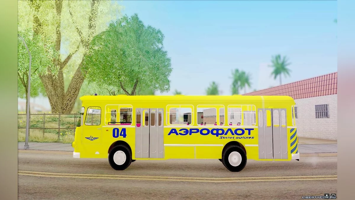 ЛиАЗ 677П Аэрофлот / GTA San Andreas