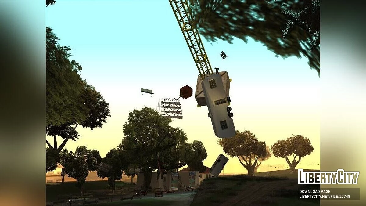 Лагерь и поле гравитации / GTA San Andreas