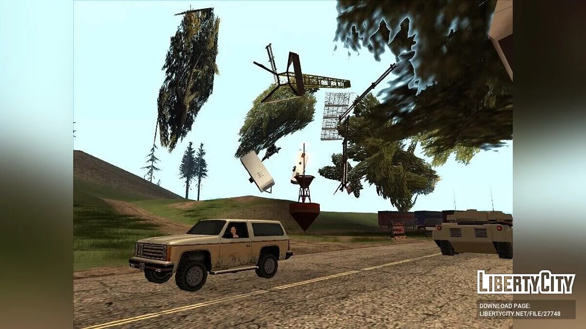 Лагерь и поле гравитации / GTA San Andreas