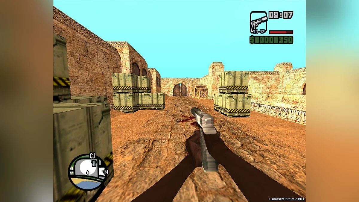 Карта de_dust из CS 1.6 / GTA San Andreas