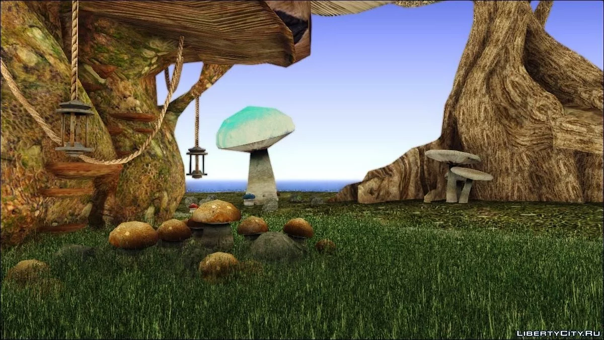 Skyrim Mushroom Land / GTA San Andreas