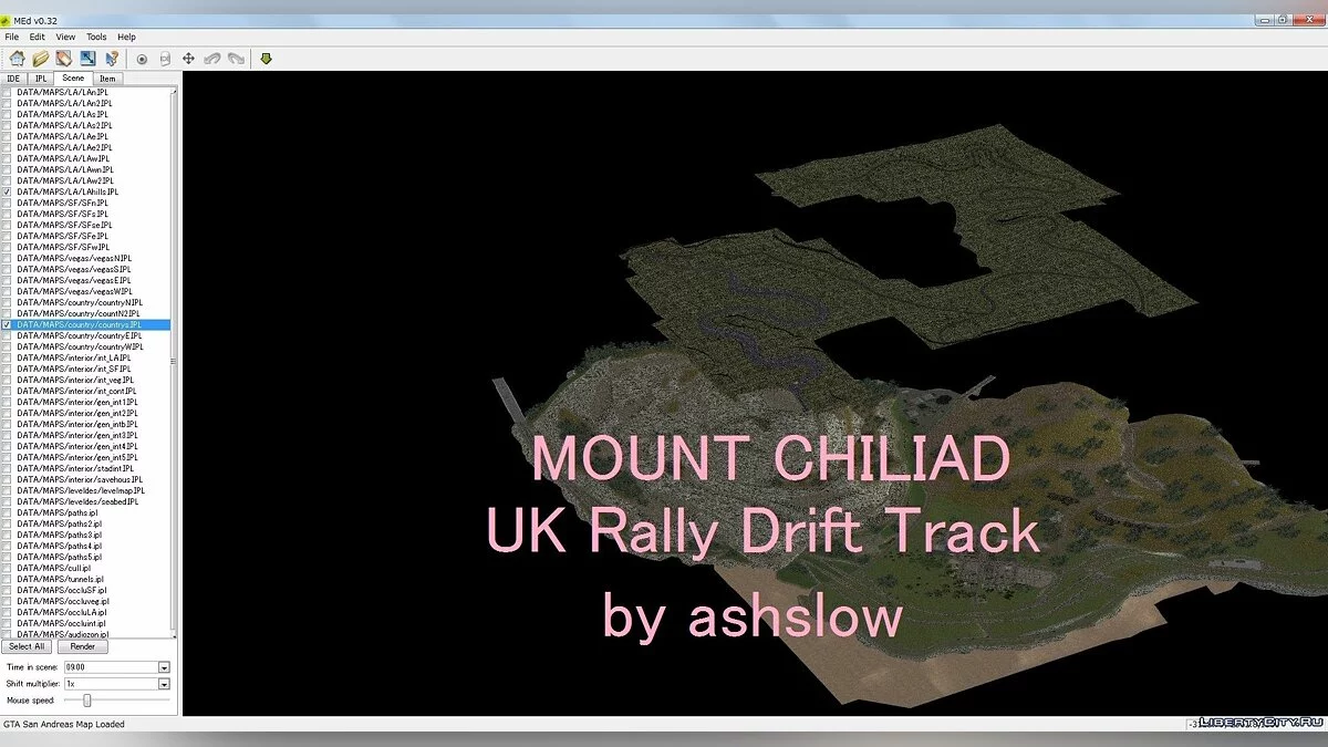 UK Rally Drift Track Map Mod / GTA San Andreas