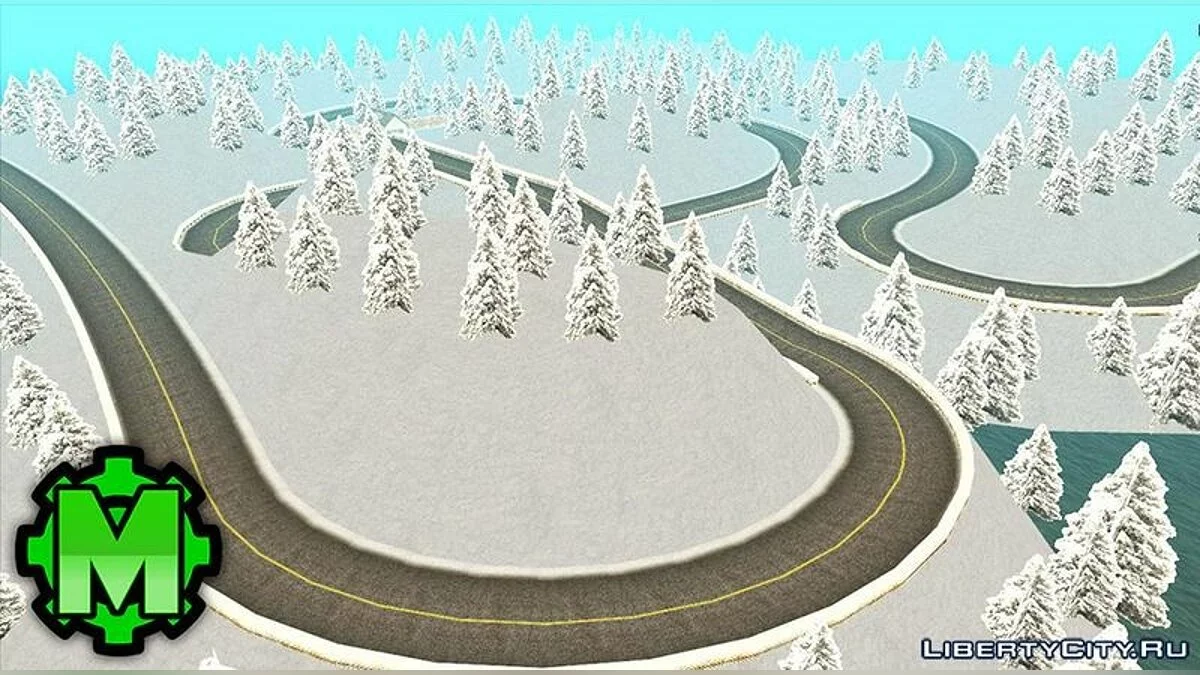 MTA SA Race Track Map - Snow Day  / GTA San Andreas