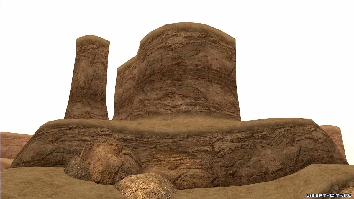 HQ Пустыня - countryn2.ipl MeshSmoothed v1.1.2 / GTA San Andreas