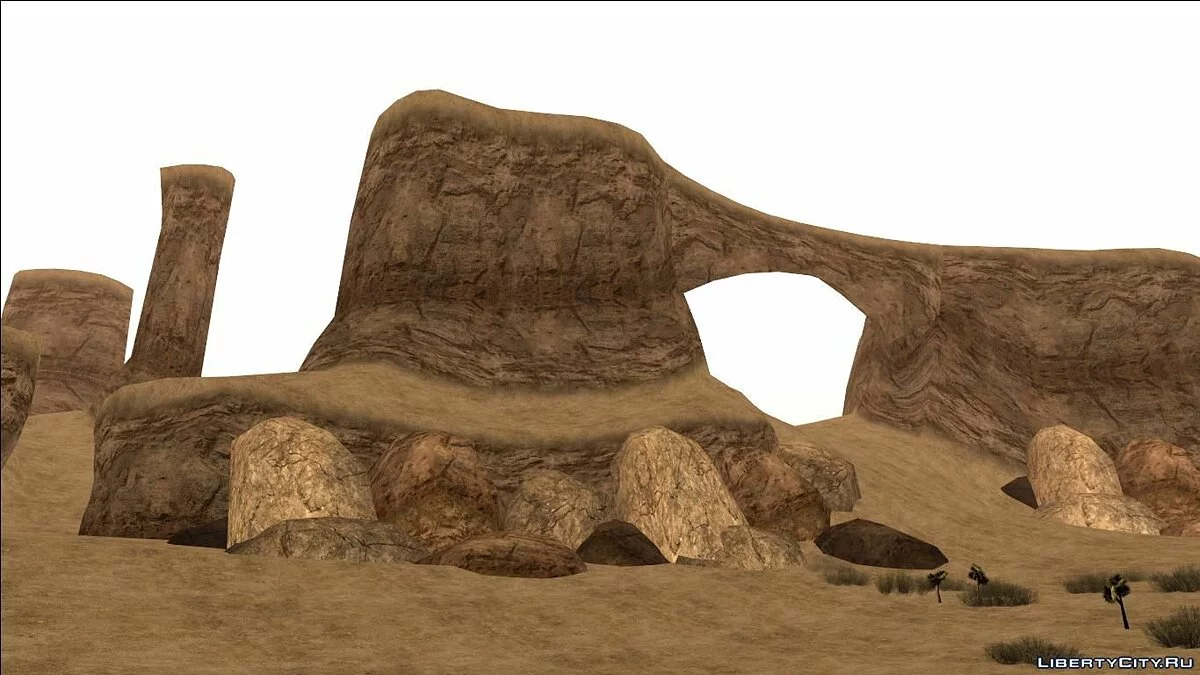 HQ Пустыня - countryn2.ipl MeshSmoothed v1.1.2 / GTA San Andreas