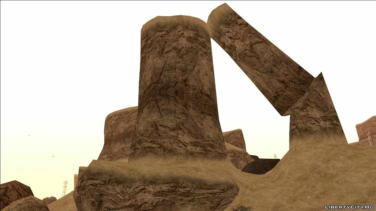 HQ Пустыня - countryn2.ipl MeshSmoothed v1.1.2 / GTA San Andreas