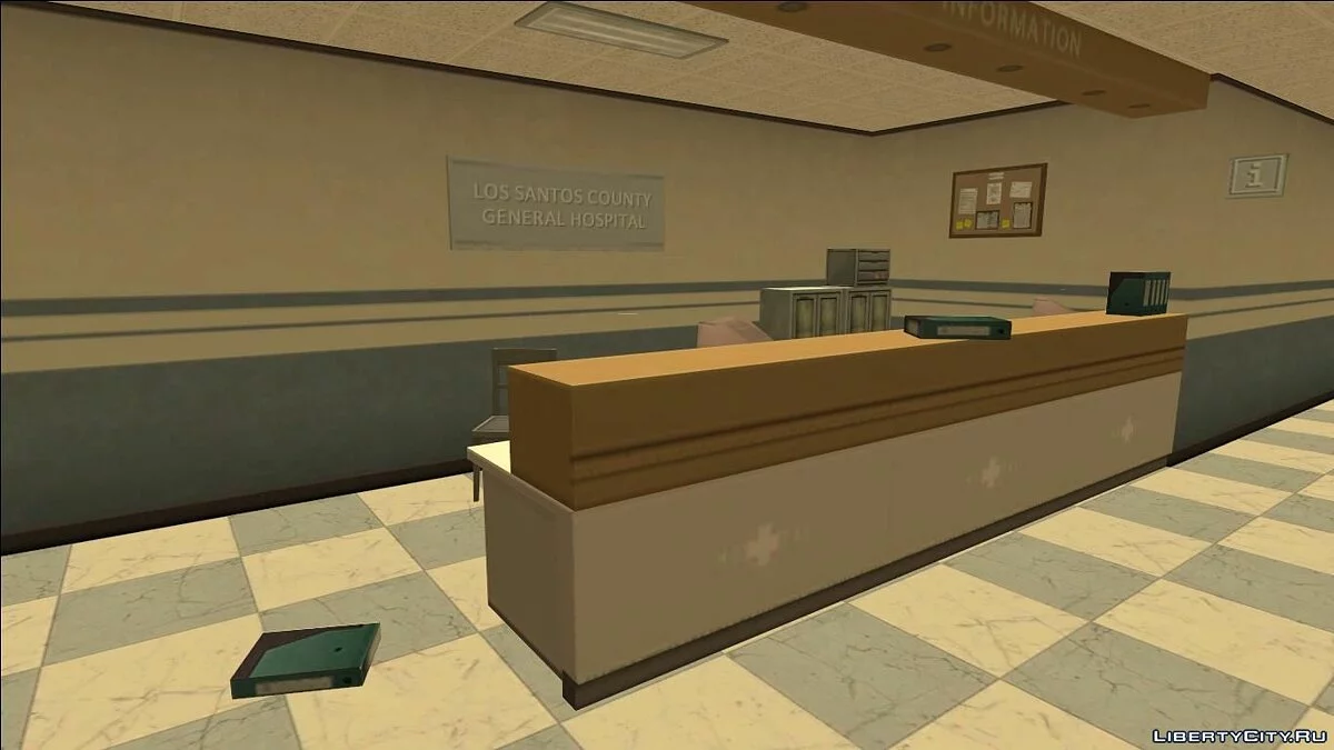 Интерьер больницы Лос-Сантоса - LS County General Hospital / GTA San Andreas