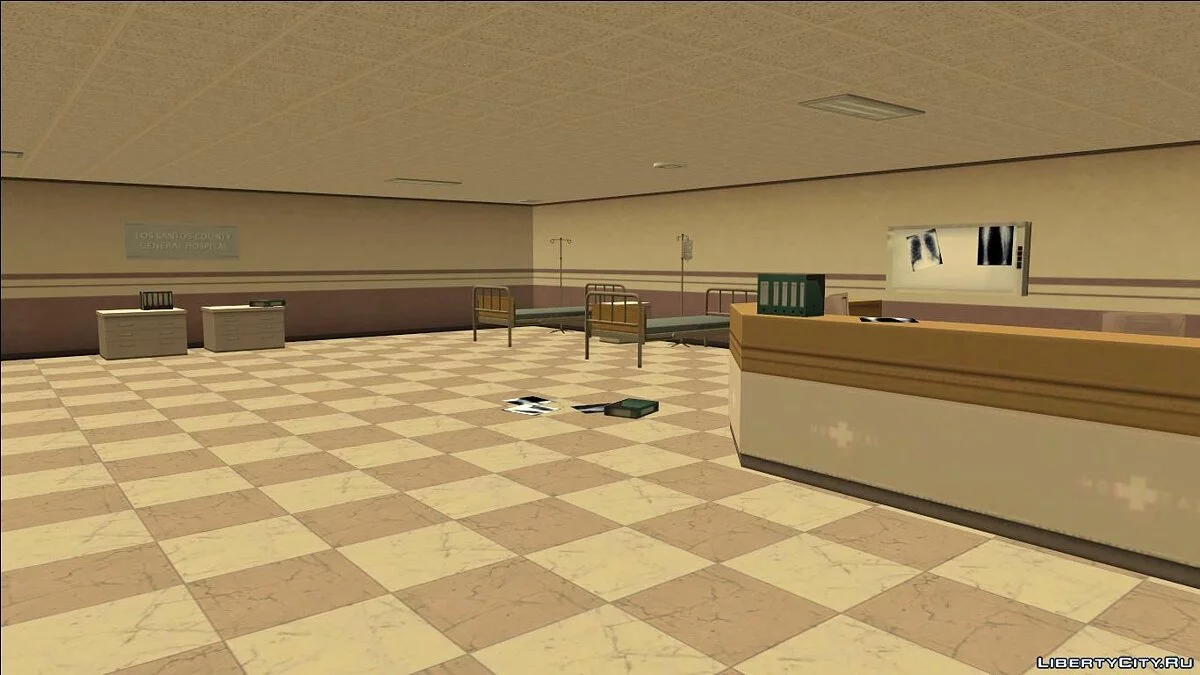 Интерьер больницы Лос-Сантоса - LS County General Hospital / GTA San Andreas