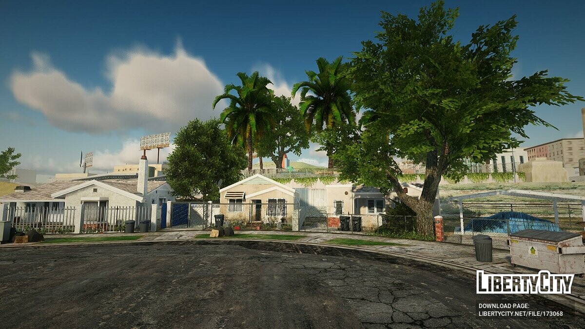 Grove Street в стиле GTA 5 для GTA San Andreas - Картинка #3