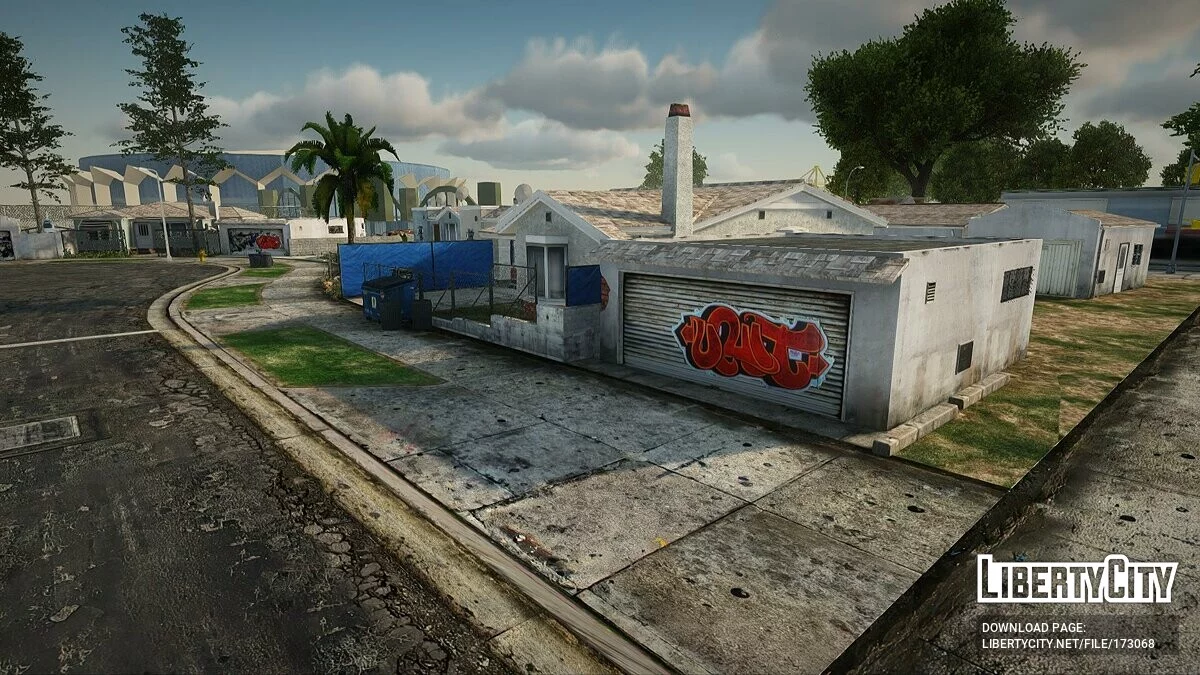 Grove Street в стиле GTA 5 / GTA San Andreas