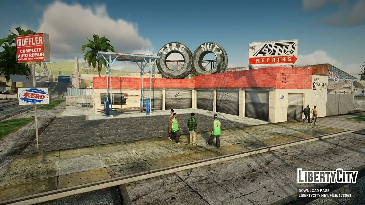 Grove Street в стиле GTA 5 / GTA San Andreas