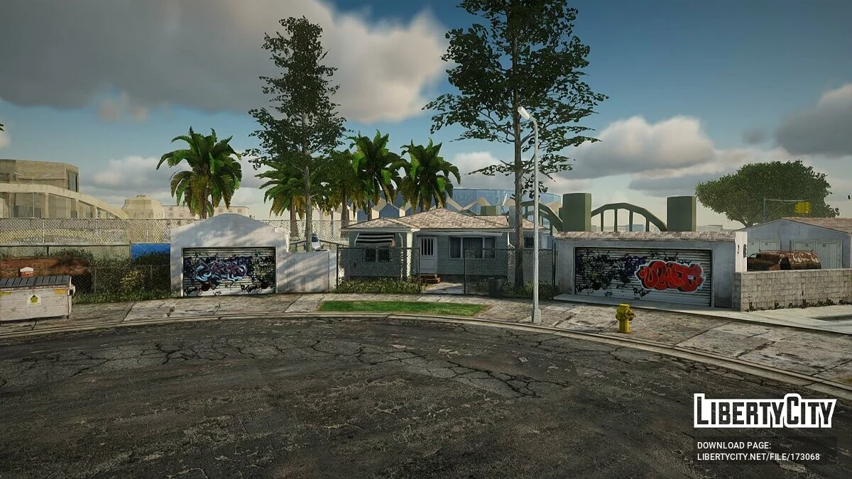 Grove Street в стиле GTA 5 / GTA San Andreas