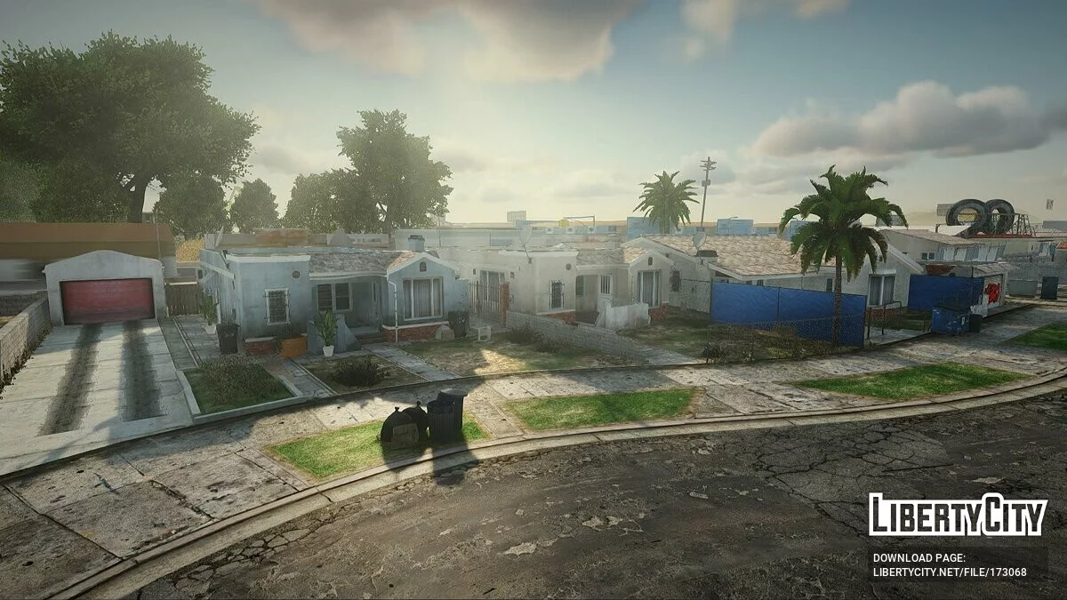 Grove Street в стиле GTA 5 / GTA San Andreas