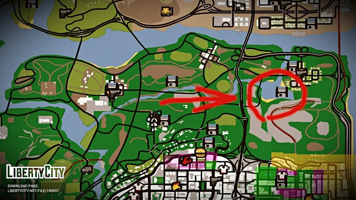 Остров с Юртой / GTA San Andreas