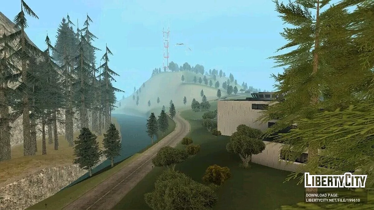 Густой лес на юге Сан-Фиерро / GTA San Andreas