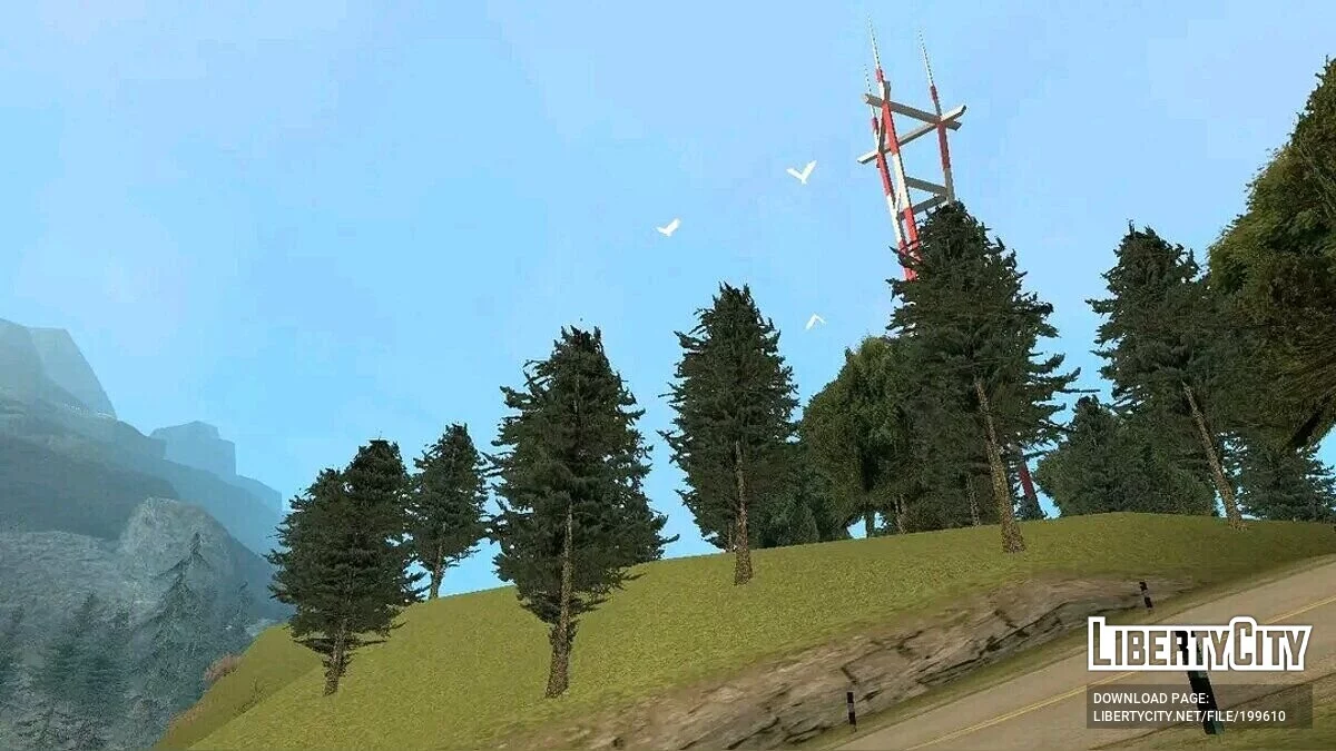 Густой лес на юге Сан-Фиерро / GTA San Andreas