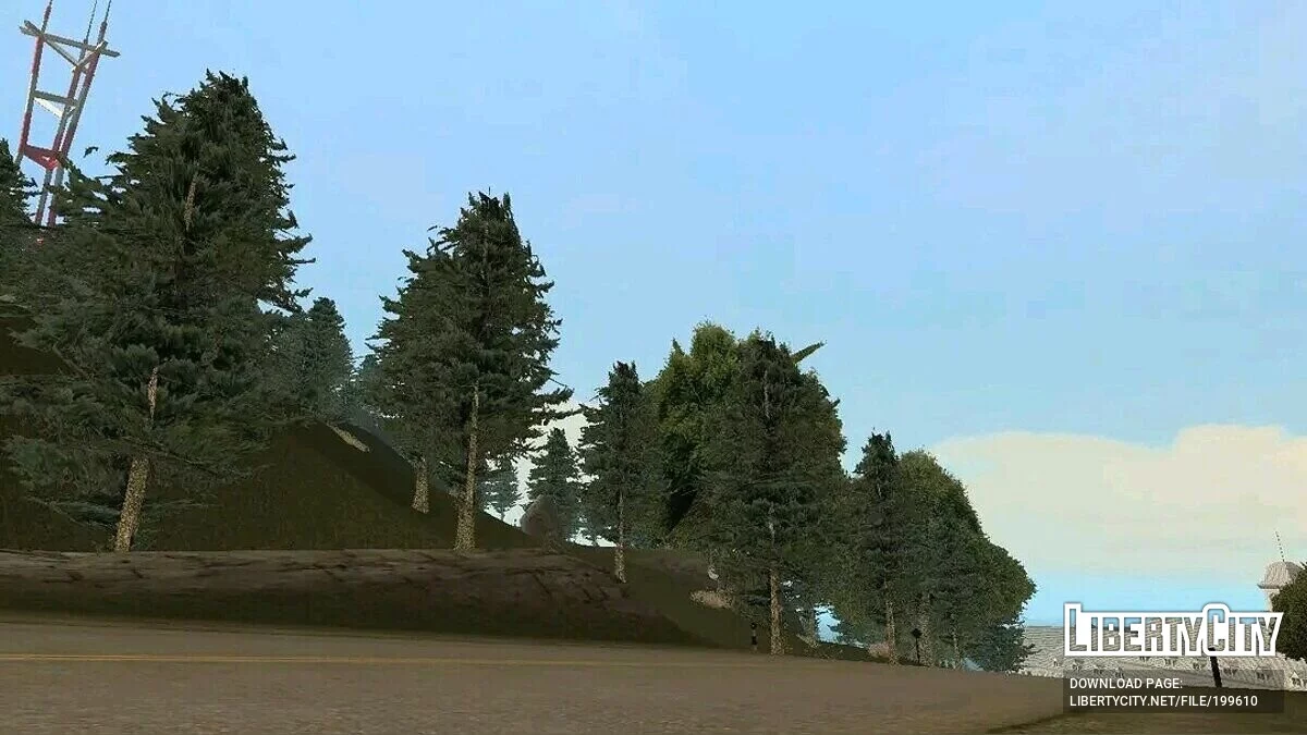 Густой лес на юге Сан-Фиерро / GTA San Andreas