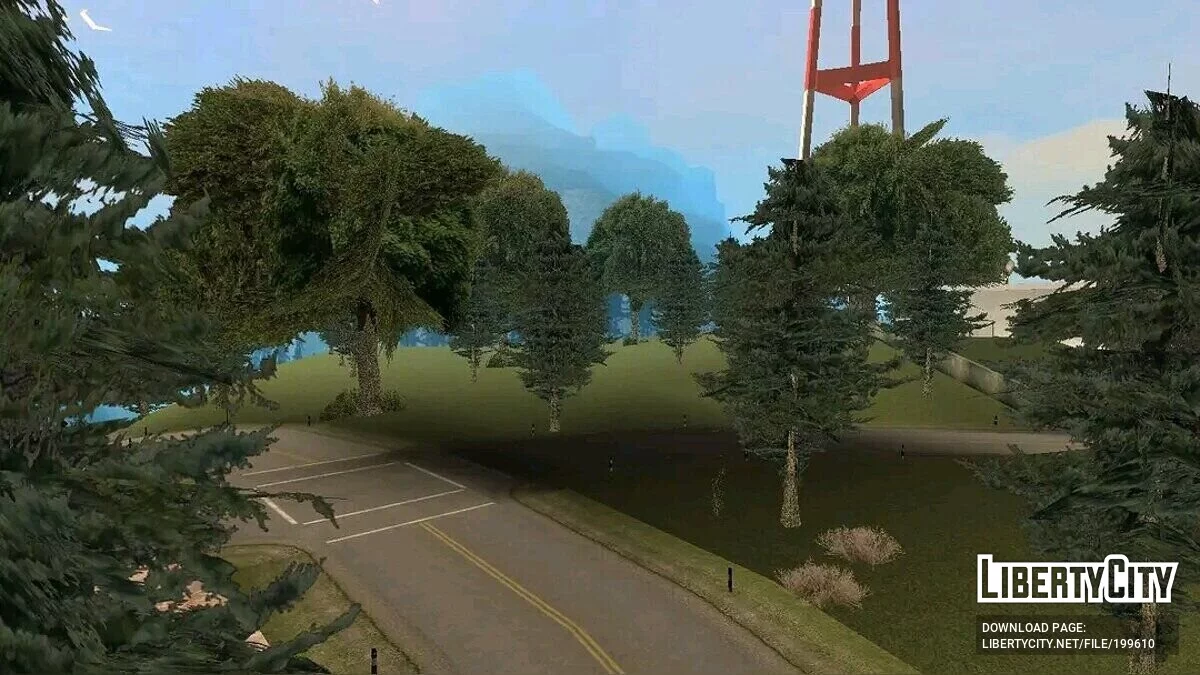 Густой лес на юге Сан-Фиерро / GTA San Andreas
