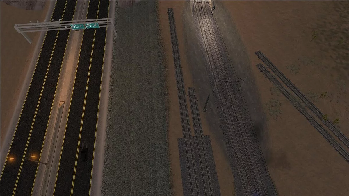 Дополнительные рельсы на станции Депо / GTA San Andreas