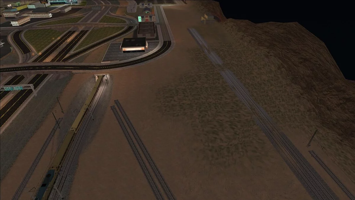 Дополнительные рельсы на станции Депо / GTA San Andreas