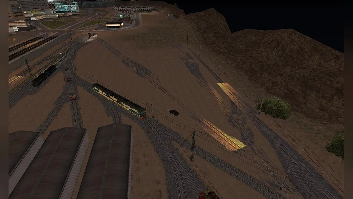 Дополнительные рельсы на станции Депо / GTA San Andreas