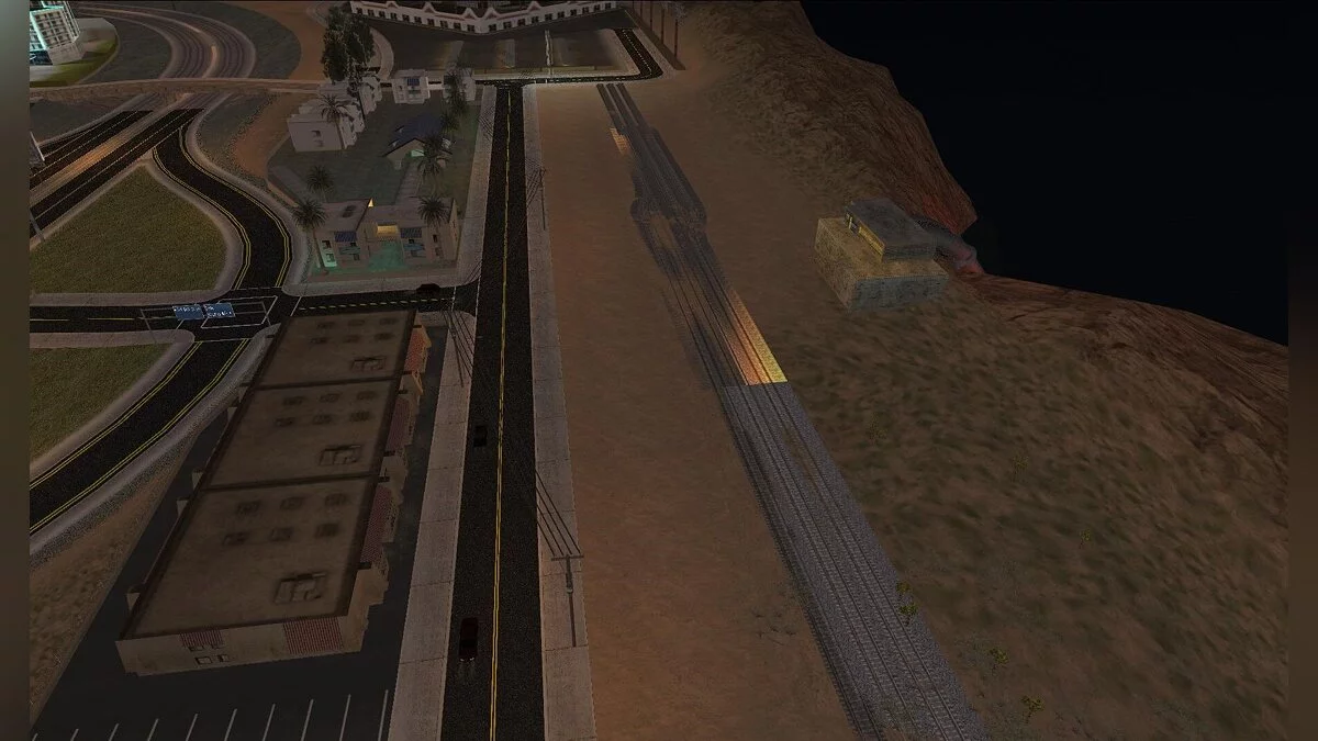 Дополнительные рельсы на станции Депо / GTA San Andreas