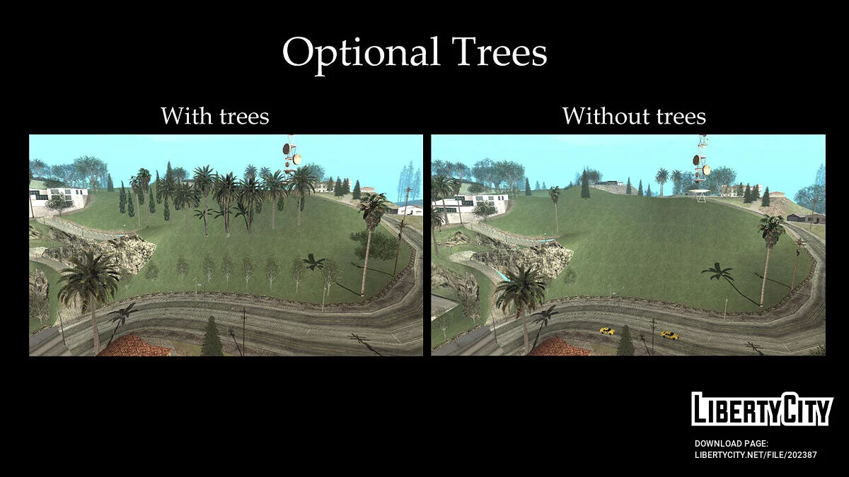 Снос букв на холме VineWood / GTA San Andreas