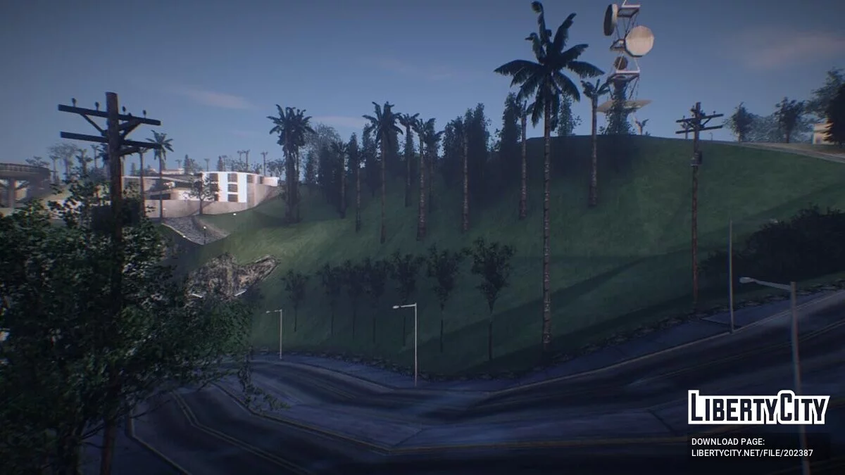 Снос букв на холме VineWood / GTA San Andreas