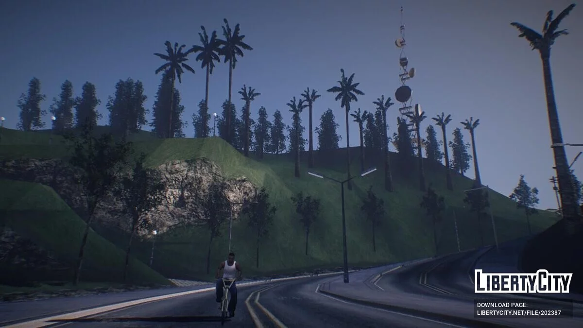 Снос букв на холме VineWood / GTA San Andreas