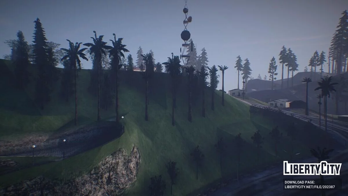 Снос букв на холме VineWood / GTA San Andreas