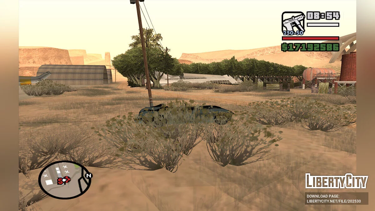 Заросшее кладбище самолётов / GTA San Andreas