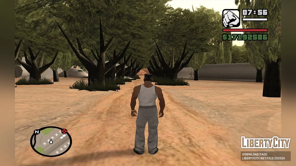 Заросшее кладбище самолётов / GTA San Andreas