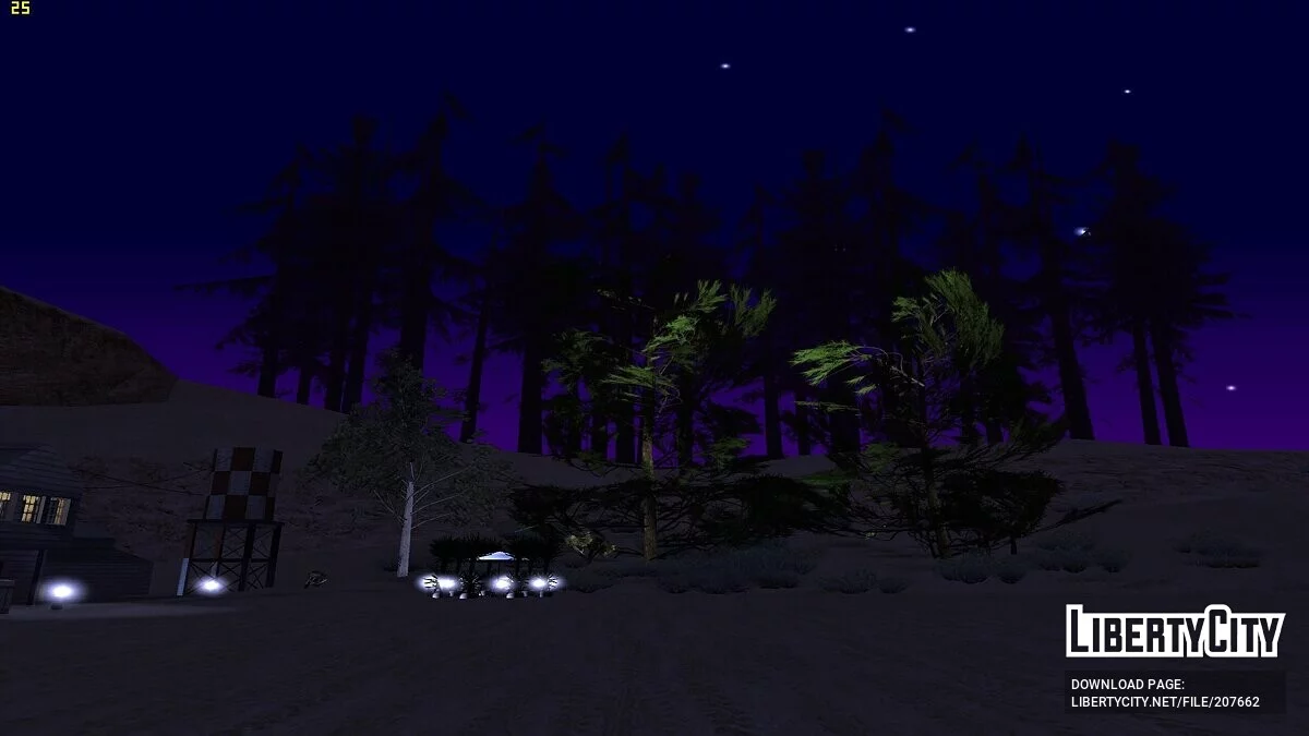 Больше растительности в местах сохранения / GTA San Andreas