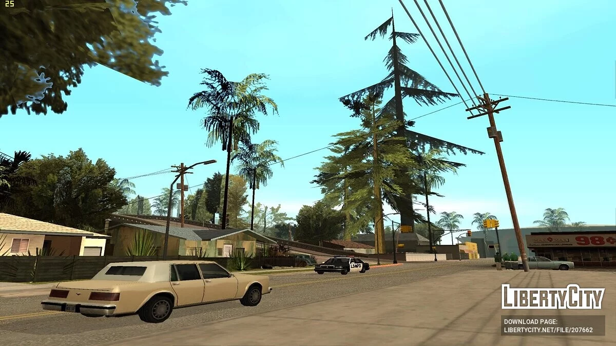 Больше растительности в местах сохранения / GTA San Andreas