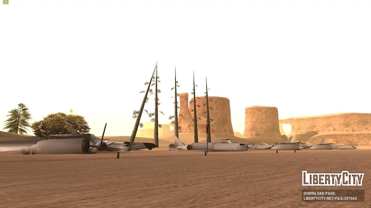 Больше растительности в местах сохранения / GTA San Andreas