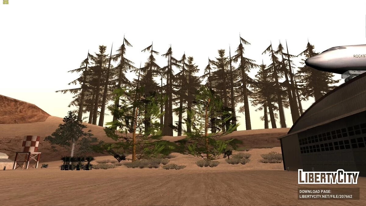 Больше растительности в местах сохранения / GTA San Andreas