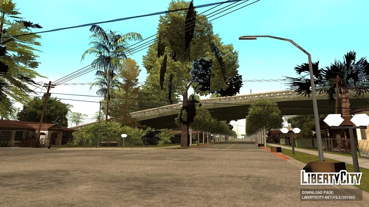 Больше растительности в местах сохранения / GTA San Andreas