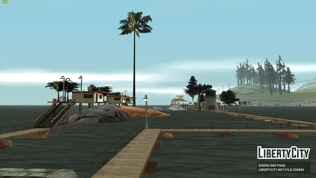 Летние гостевые домики на воде / GTA San Andreas