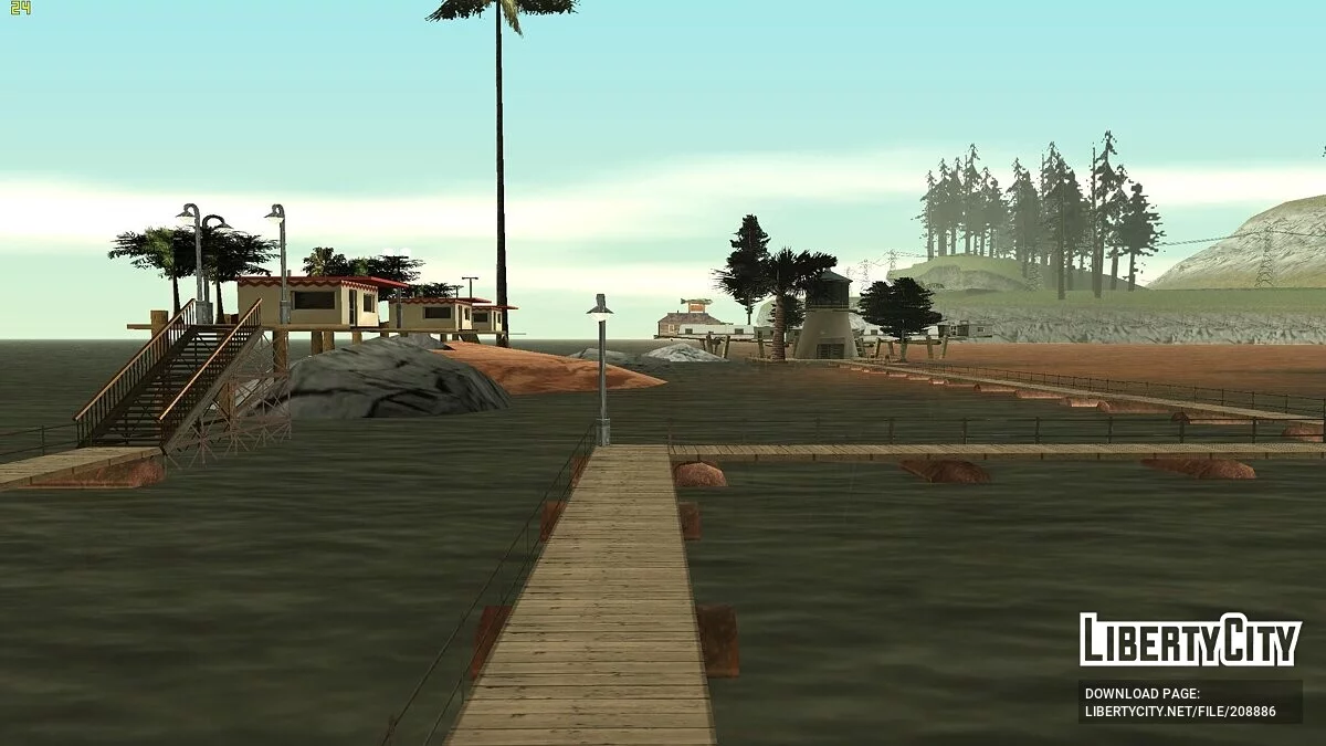 Летние гостевые домики на воде / GTA San Andreas