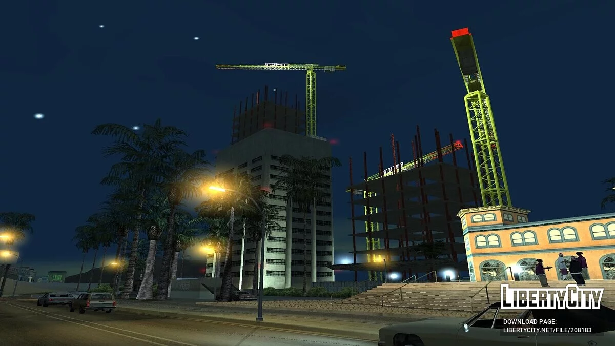 Стройка  на пляже  Santa Maria Beach / GTA San Andreas