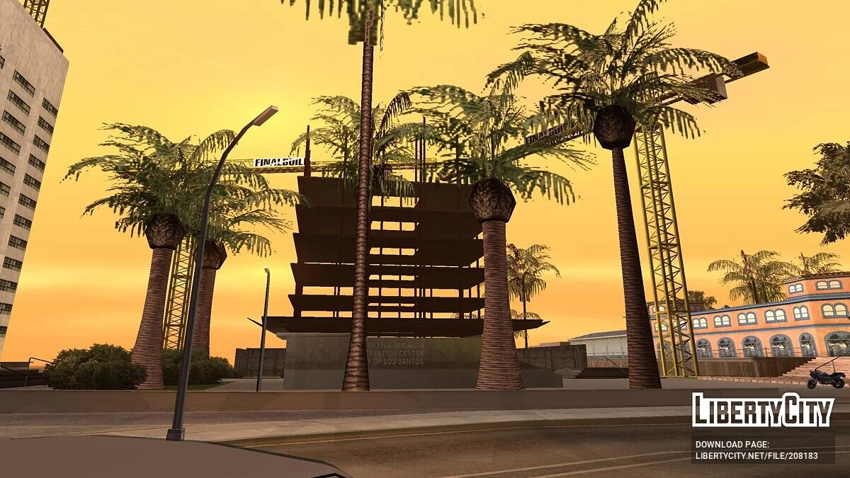 Стройка  на пляже  Santa Maria Beach / GTA San Andreas